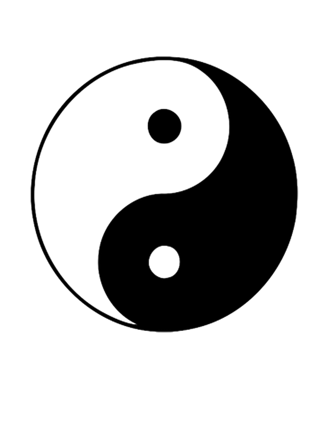 The Yin and yang symbol